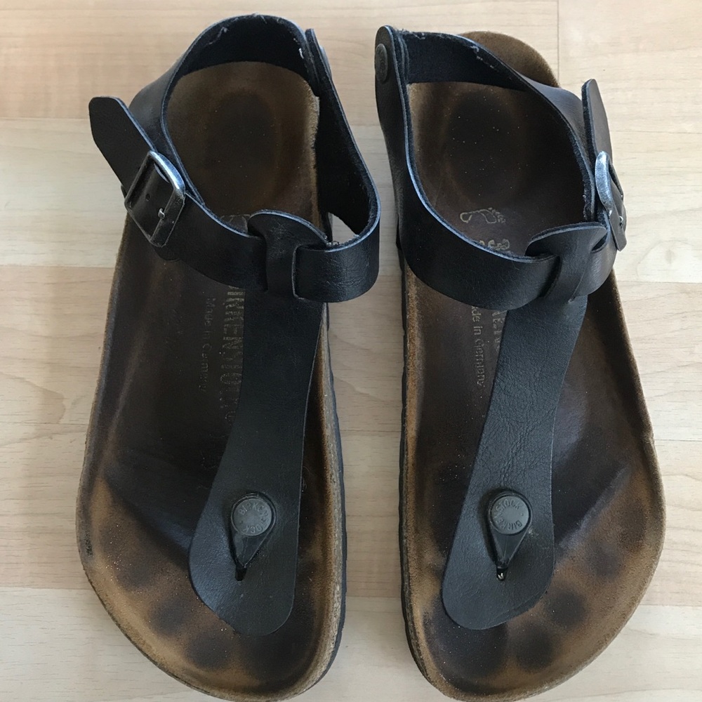 Birkenstock Kairo black patent leather